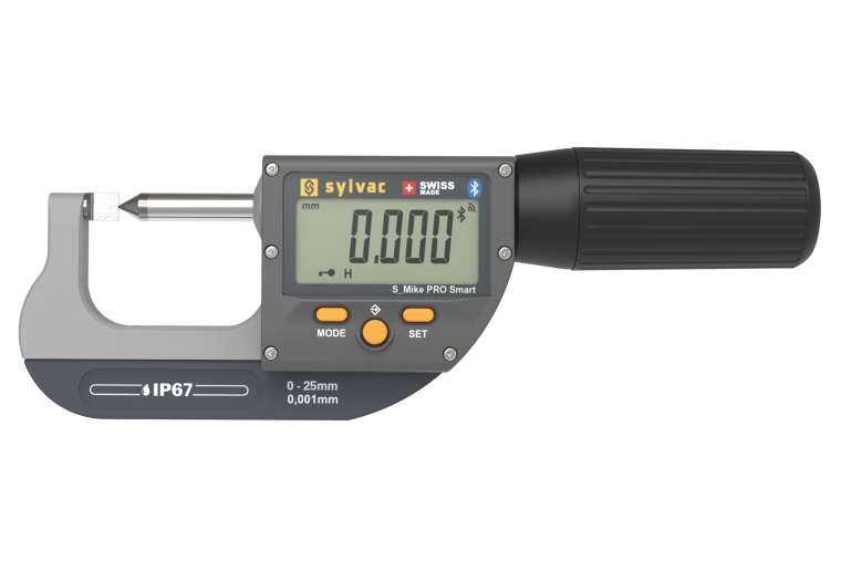Mikrometer S_Mike PRO kniv/konus for kabelkrymping fra Sylvac