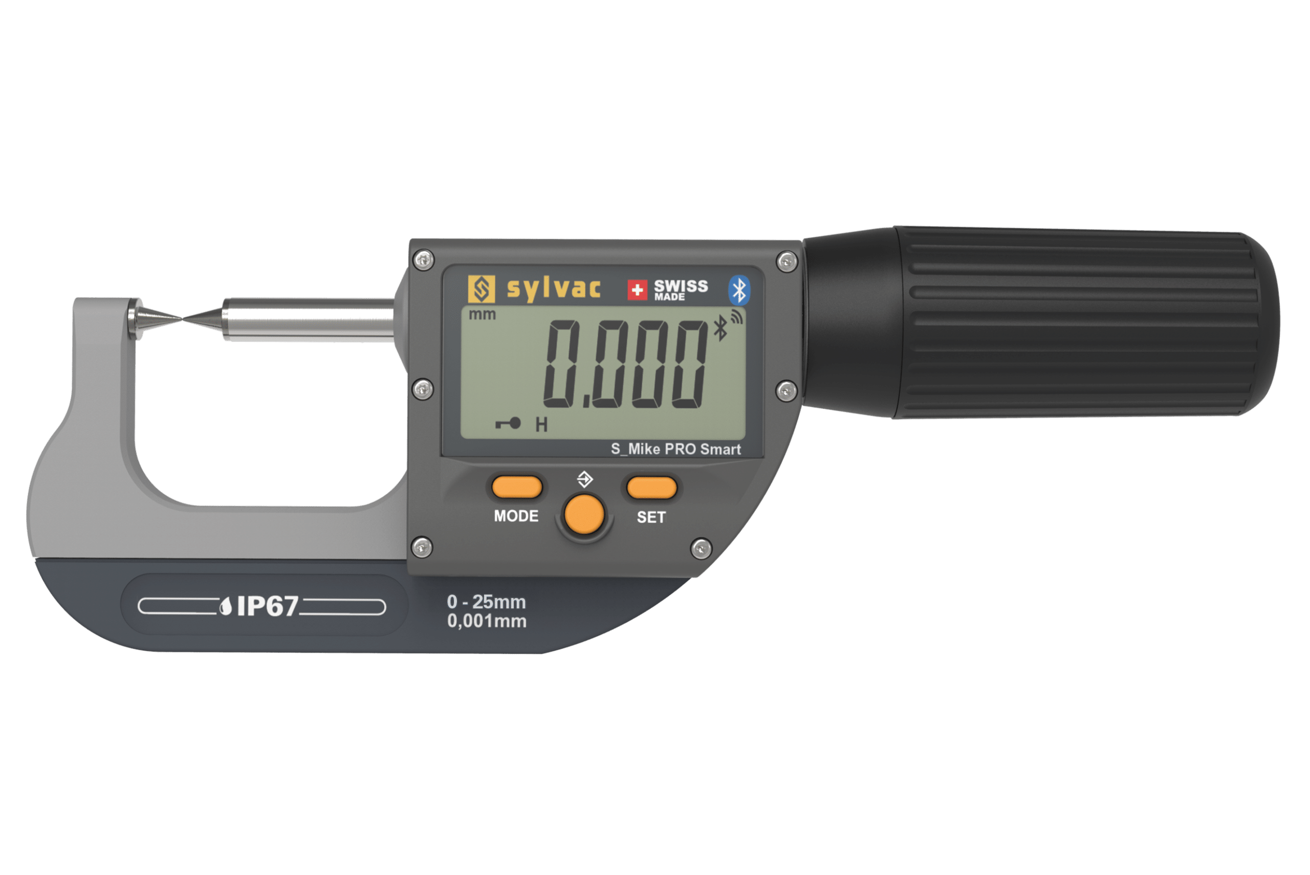 Mikrometer S_Mike PRO spiss/sfærisk fra Sylvac