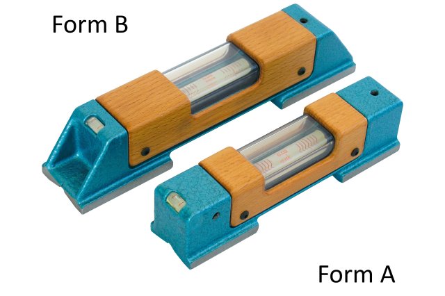 Horisontalt vaterpass 55 Spirit i form A og form B