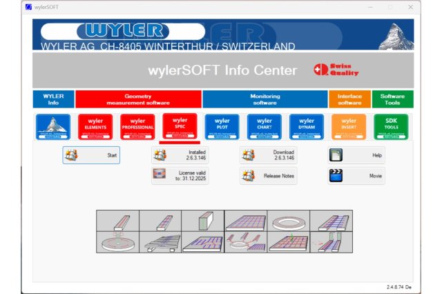 Skjermbilde av wylerSOFT Info Center